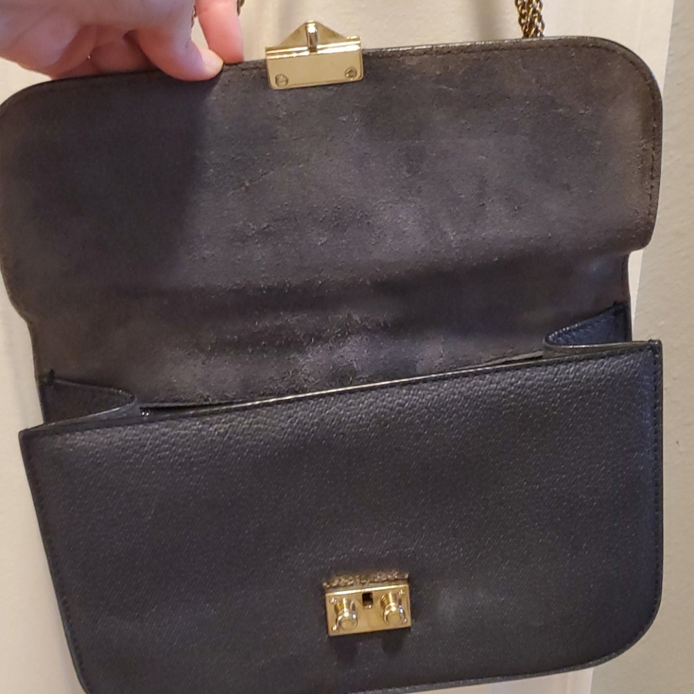 Valentino Glamrock pebbled leather Navy bag - Picture 8 of 8
